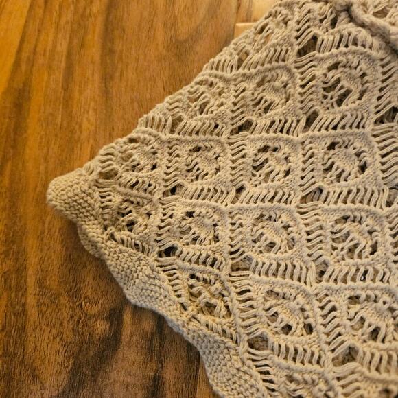 MODA International Sm‎ Y2K Oatmeal Crochet Allover Maxi Dress. Rare find. Hippie - Picture 13 of 15